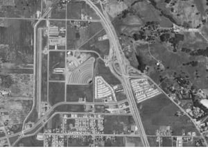 Aerial photo from 1968.