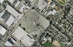 Aerial view of the drive-in