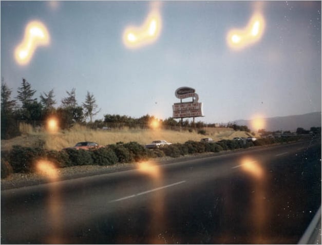 View of sign from southbound Highway 17.