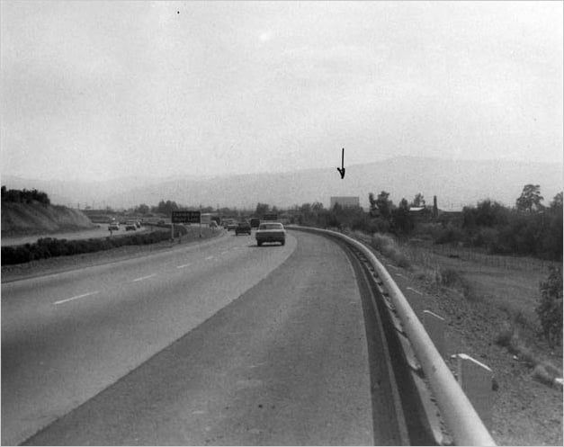 View from northbound Highway 17.