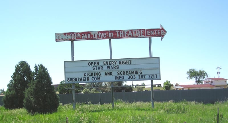 88 Drive-In sign (snack bar in background).