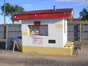 88 Drive-In ticket booth.