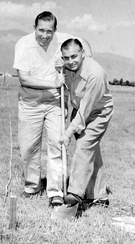 Ground breaking for the Aircadia.
October 1954