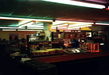 Inside the snack bar