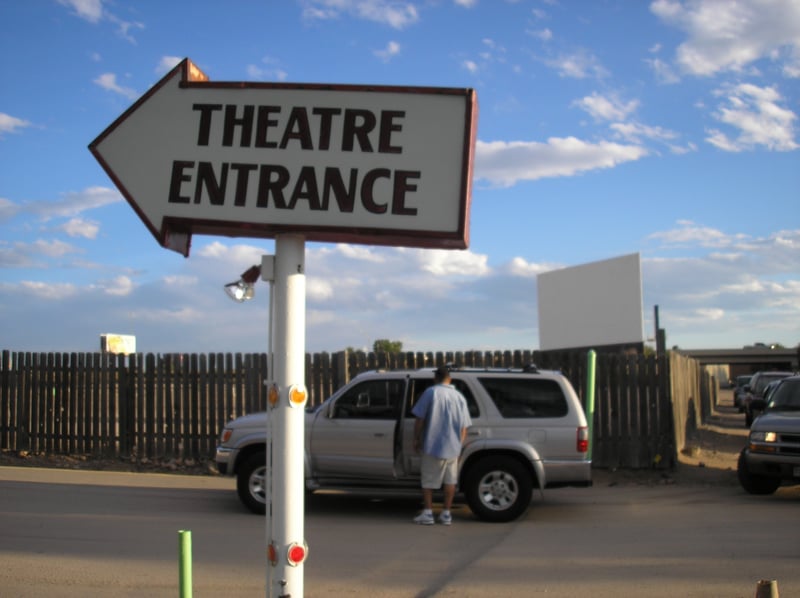 Cinderella Twin Drive-In entrance sign.