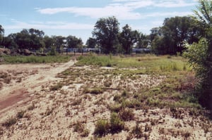 Part of the empty field