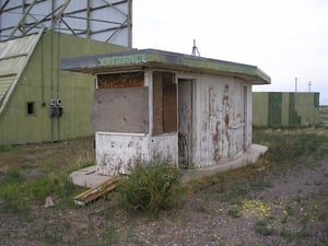 Frontier Drive-In ticket booth.