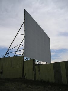 Frontier Drive-In screen.