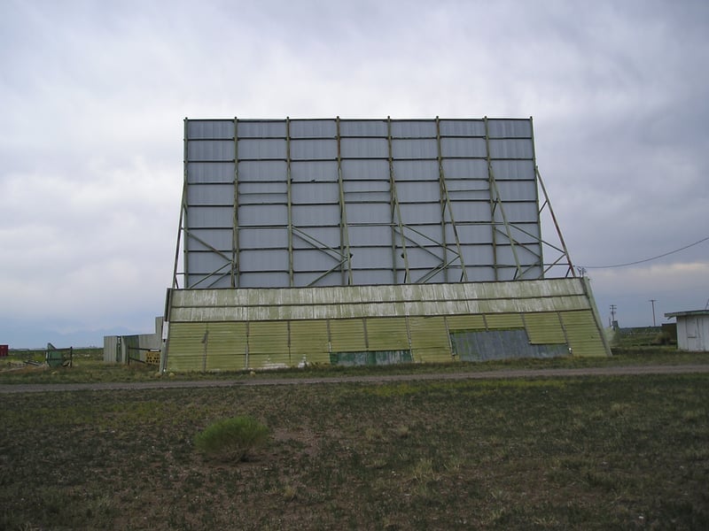 Frontier Drive-In screen.