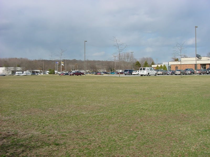 The old field area looking from where the screen used to stand.