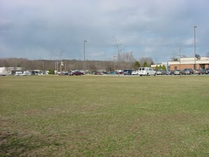 The old field area looking from where the screen used to stand.