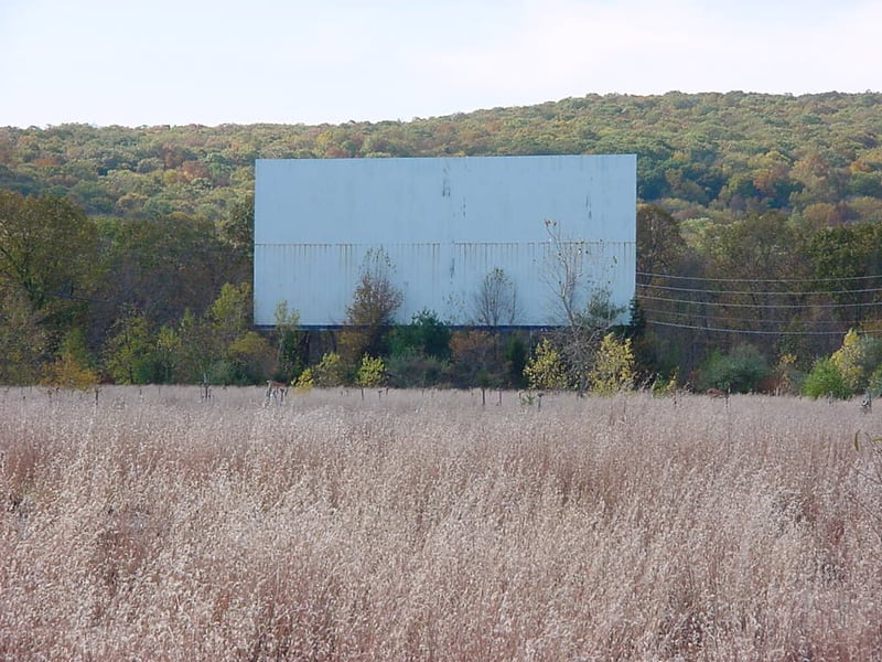 The screen at the NNL Twin Drive-In.