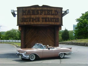 entance to mansfield drive-in