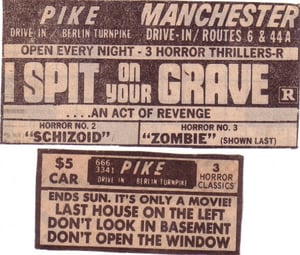 Two newspaper ads for a Horror triple feature......Ahhhh, those were the days.