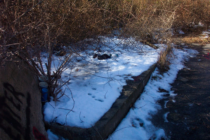 Old ticket booth foundation?