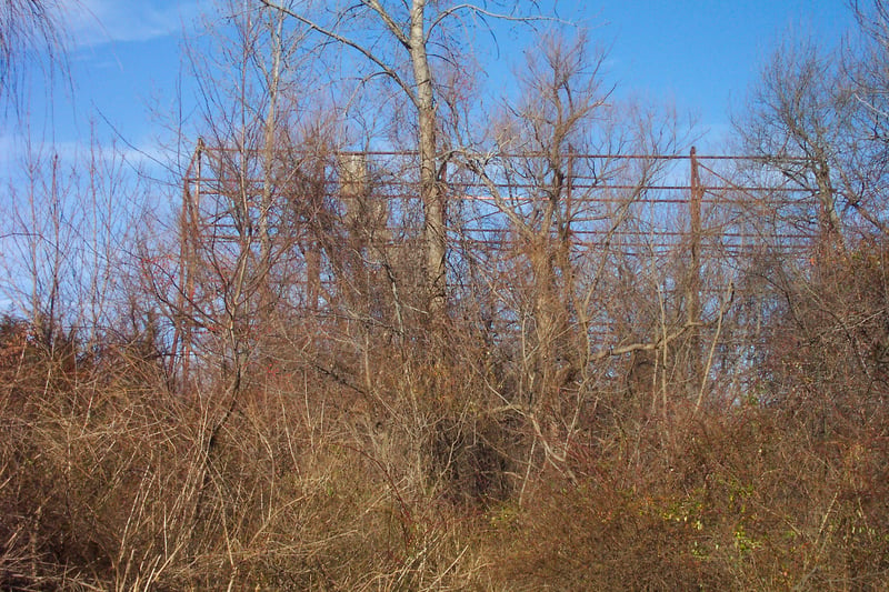 View of screen tower from the main road side.