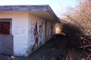 Rear view of snack bar.