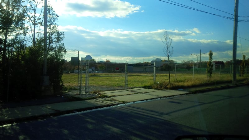 Actual location was in the area of the west side of 28th and Thatcher Streets. This are had been developed for commercial use but much of it has now returned to a vacant lot.