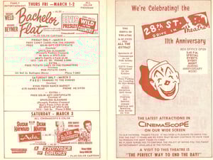 1961 11th Anniversary Flyer for the 28th Street Drive-In