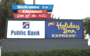 Another shot of the sign from the drive-in.