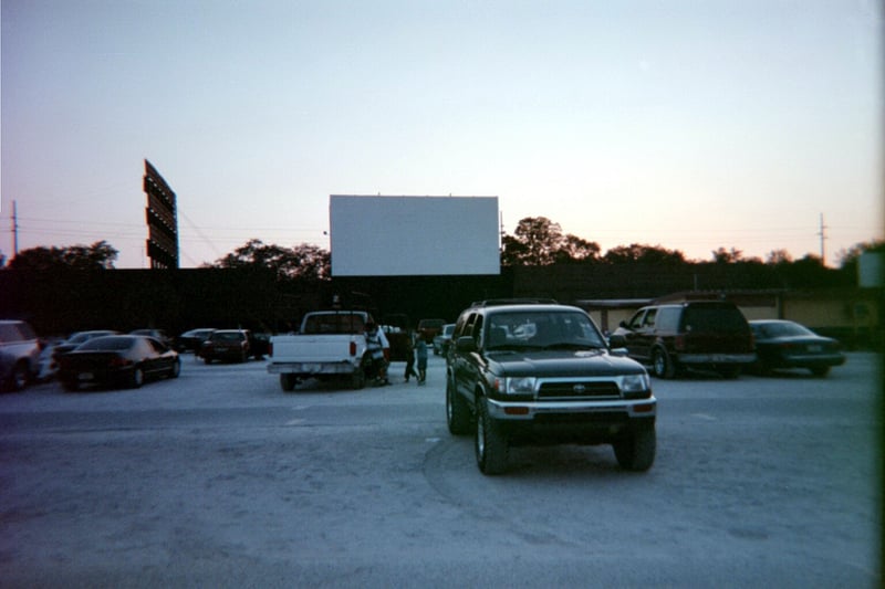 field and screen 1 at sunset