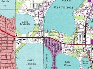 Topo map