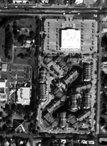 satellite photo; taken February 22, 1995; MSN terraserver ; after being torn down