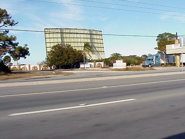 Back View of original screen from across the street, boxoffice not in sight but is to the right.