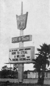 The Mustang's marquee.