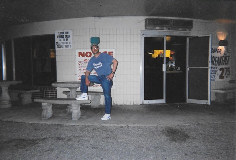 This is me in front of the open snack bar  taken on a Tuesday in late March 2005 the last week it was open