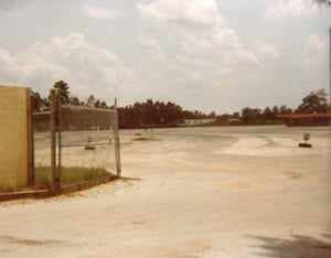 Parking lot at the Nova Drive-In. Image is from 1979.