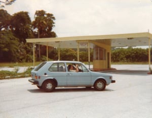 The box office at the No. 1 Drive-In. This was taken around two or three years after the theatre closed. Image from 1979.