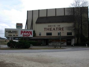 Pawn shop is closed but not the drive-in!