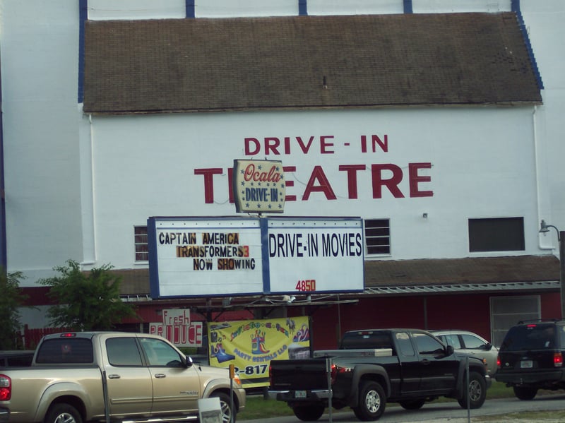 going in to the drive in