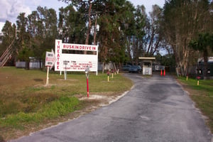 Marquee, entrance road and box office.