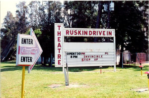 RUSKIN MARQUEE. NICE OLD COKE AD.