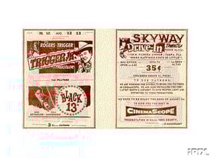Circa 1954 handbill.