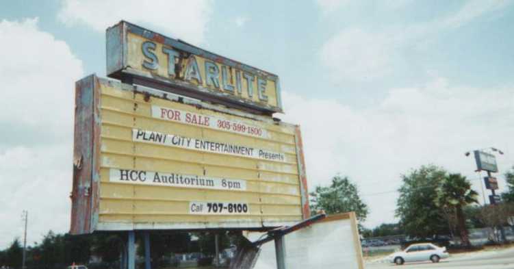 The Starlight marquee, as it looked in 1999 when the property was up for auction.
