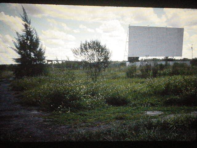 Starlite Drive-in. Wauchula
Florida. The front of the screen. On the left is the ticket booth.