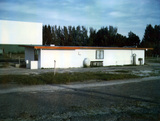 Projection and Snack Bar building with screen view.