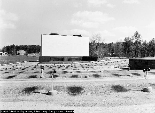 Bankhead Drive-In was located at the corner of Fulton Ind. Blvd and Bankhead Hwy and just off the east end of runway 08 at Fulton Co. Airport.