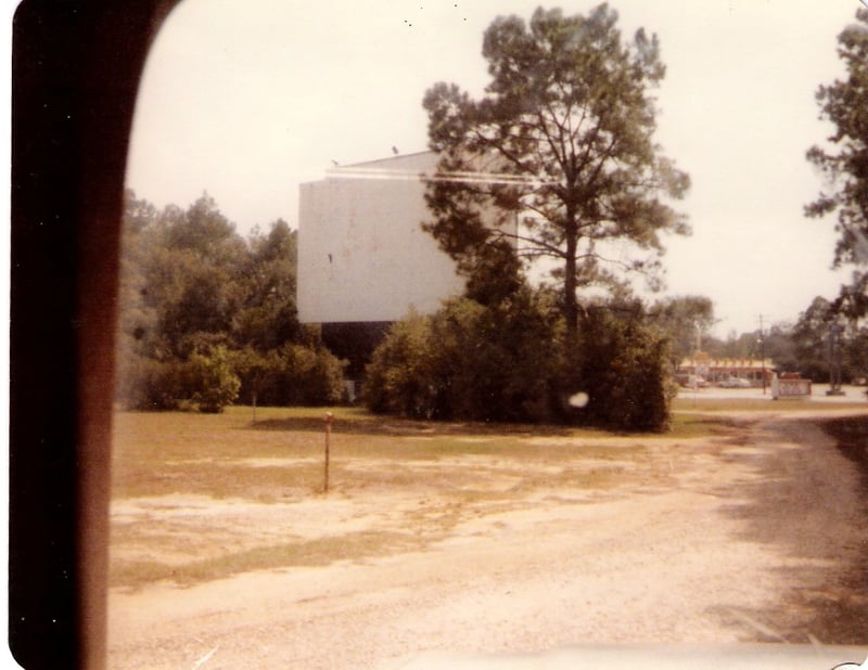 View of Screen from Exit drive