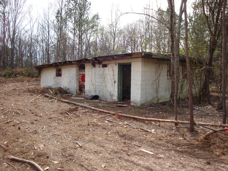 Exterior of the concession stand.