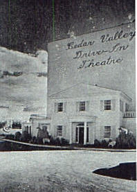 Cedar Valley screen tower, daytime, from an old trade magazine