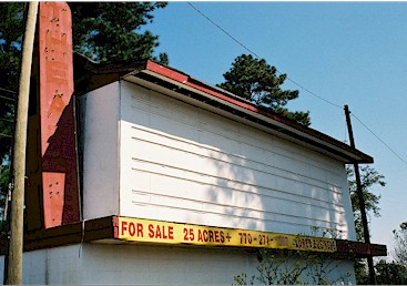 Commerce marquee off of US 441. "Theater" can barely be read on the left side