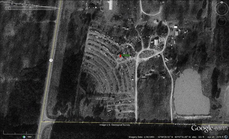 Google Earth Image of former site