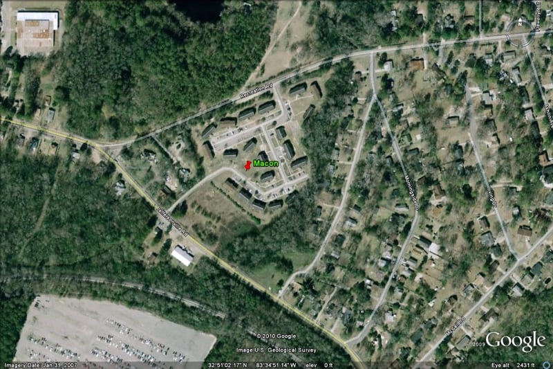 Google Earth Image of former site-now housing