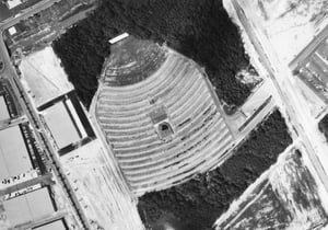 Aerial view of the Fulton Blvd. Drive-In from the late 60's. Photo from the Georgia DOT.