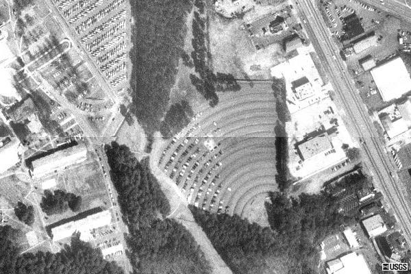Aerial view of the Georgia Drive-in in 1993