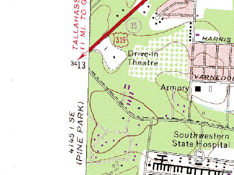 USGS map image